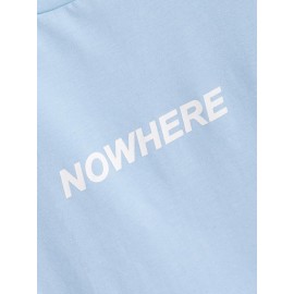 Men Letter Graphic Short Sleeve Tee