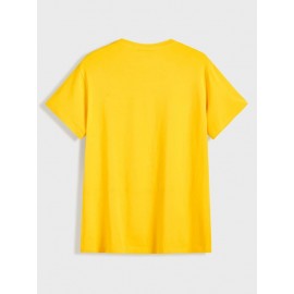 Men Letter Graphic Tee