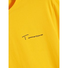 Men Letter Graphic Tee