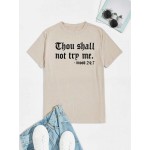 Men Slogan Graphic Tee