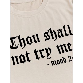 Men Slogan Graphic Tee