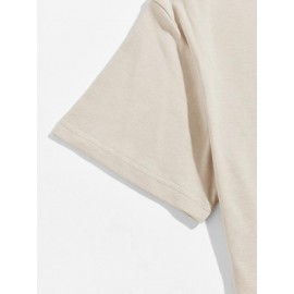 Men Slogan Graphic Tee