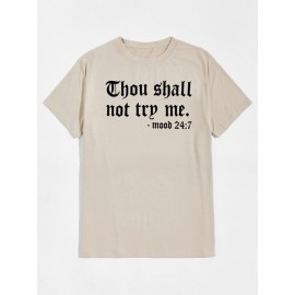 Men Slogan Graphic Tee
