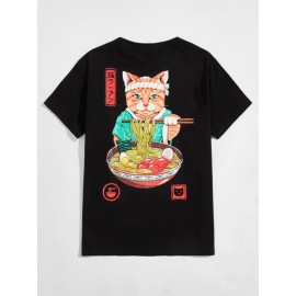 Guys Cat Graphic Tee