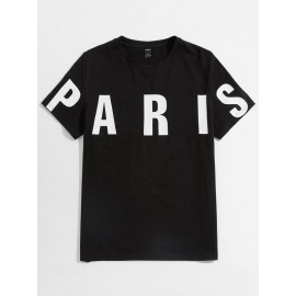 Men Letter Graphic Tee