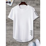 Men Slogan Graphic Tee