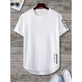 Men Slogan Graphic Tee