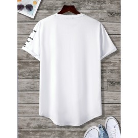 Men Slogan Graphic Tee