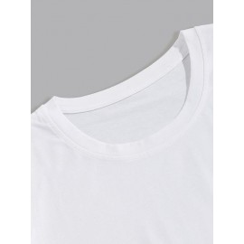 Men Slogan Graphic Tee