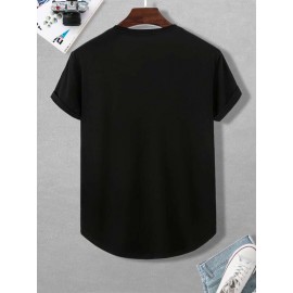 Men Japanese Letter Graphic Tee