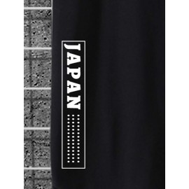 Men Letter Graphic High Low Tee