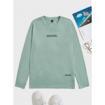 Men Slogan Graphic Tee