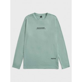 Men Slogan Graphic Tee