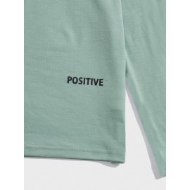 Men Slogan Graphic Tee
