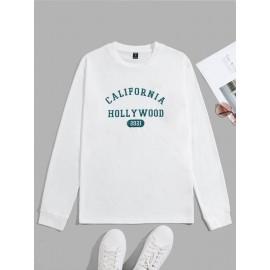 Men Letter Graphic Tee