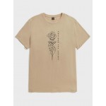 Men Slogan & Floral Print Tee