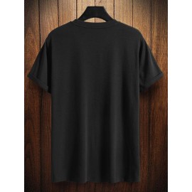 Men Slogan Graphic Tee