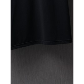 Men Japanese Letter Graphic Drop Shoulder Tee