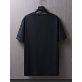 Men Japanese Letter Graphic Drop Shoulder Tee