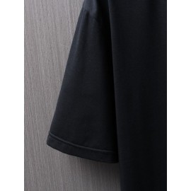 Men Japanese Letter Graphic Drop Shoulder Tee