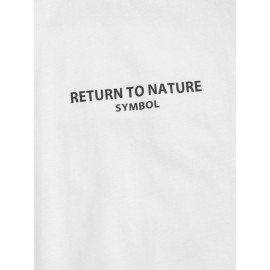 Men Letter Graphic Round Neck Tee