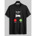 Men Slogan Graphic Tee