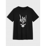 Men Skull Print Tee