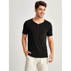 Men Button Detail Tee