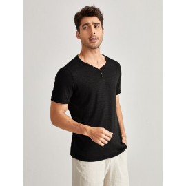 Men Button Detail Tee
