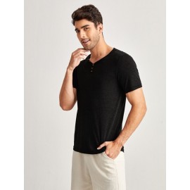 Men Button Detail Tee