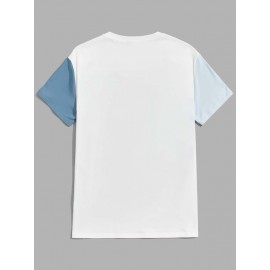 Men Colorblock Tee
