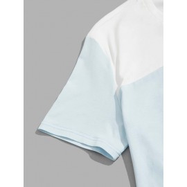 Men Colorblock Tee