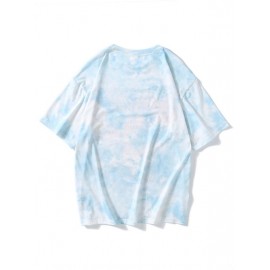 Men Car And Letter Graphic Tee