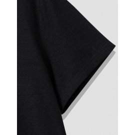 Men  & Japanese Letter Graphic Tee