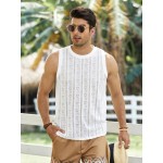 Men Solid Mesh Tank Top