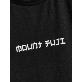 Men Crane and Graphic Print Top