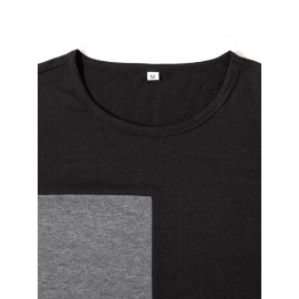 Men Color Block Tee