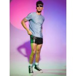 Men Round Neck Glitter Tee