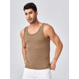 Men Solid Tank Top