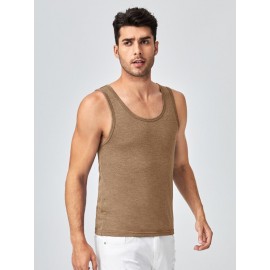 Men Solid Tank Top