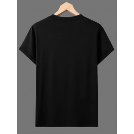 Men Floral And Letter Graphic Tee