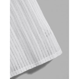 Men Solid Sheer Tank Top