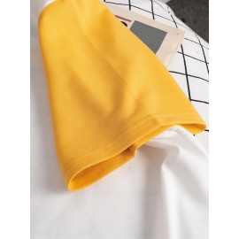 Men Slogan Graphic Colorblock Tee
