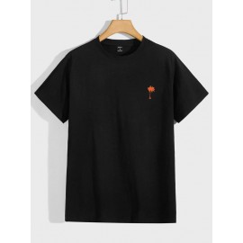 Men Palm Tree & Letter Graphic Tee