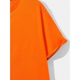 Color-block Letter Tee