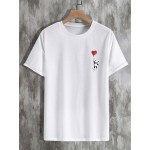 Men Panda And Heart Print Tee