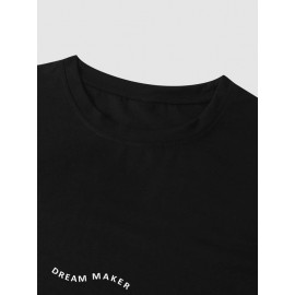 Men Letter Graphic Tee