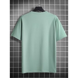 Men Tropical Print Tee