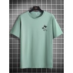 Men Tropical Print Tee