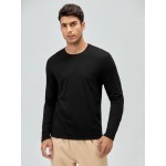 Men Solid Round Neck Tee